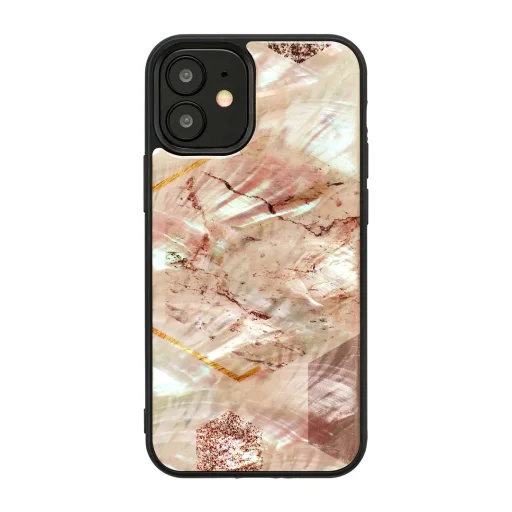 iKins ružový mramorový kryt pre Apple iPhone 12 mini - 1