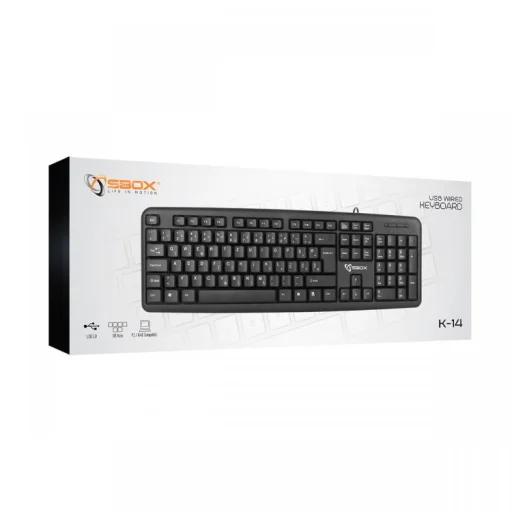 Sbox drôtová USB klávesnica K-14 US - 3