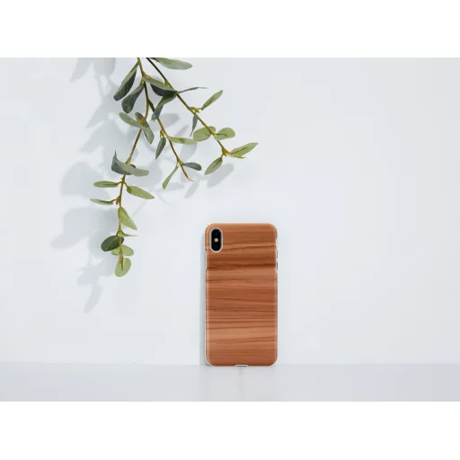MAN&WOOD iPhone XS Max cappuccino white flipové puzdro - 3