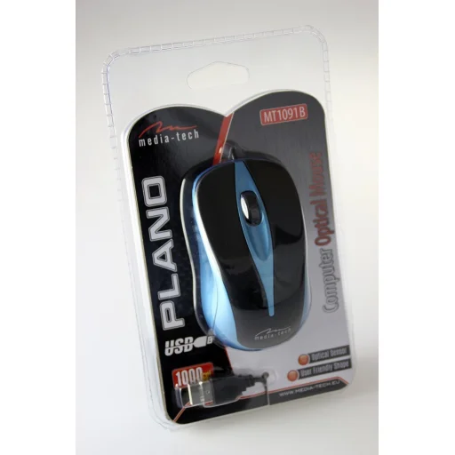 Media-Tech MT1091B Plano Blue káblová optická myš - 3