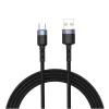 Tellur USB – Type-C LED nylonový pletený dátový a nabíjací kábel 1,2 m čierny thumbnail