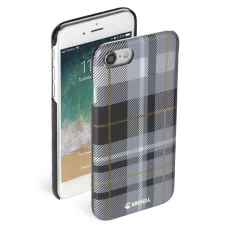 Krusell Limited Cover Apple iPhone 8/7 tmavosivé kockované puzdro
