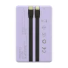 Tellur Power Bank 10000mAh so zabudovanými káblami USB-C a Lightning, fialová thumbnail