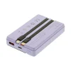 Tellur Power Bank 10000mAh so zabudovanými káblami USB-C a Lightning, fialová thumbnail