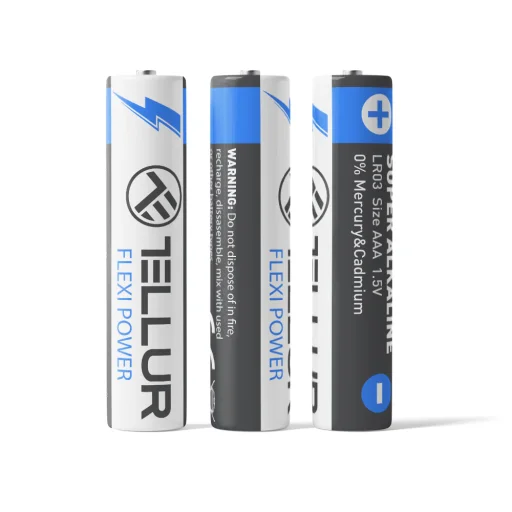 Tellur Flexi Power Super Alkaline AAA LR03 batéria, 1,5V, 2 ks/balenie - 6