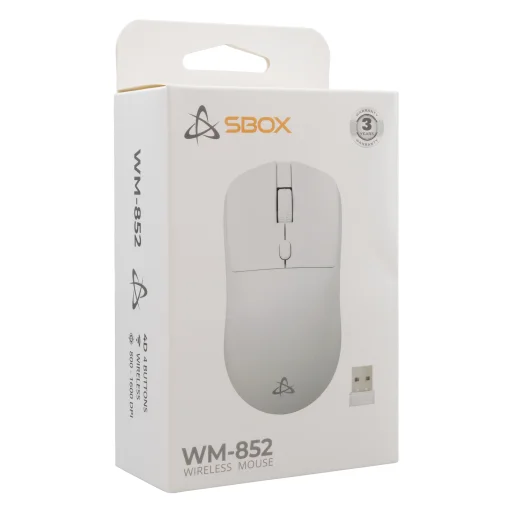 Sbox WM-852 White bezdrôtová myš - 6
