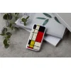 iKins iPhone XR flipové puzdro mondrian white thumbnail