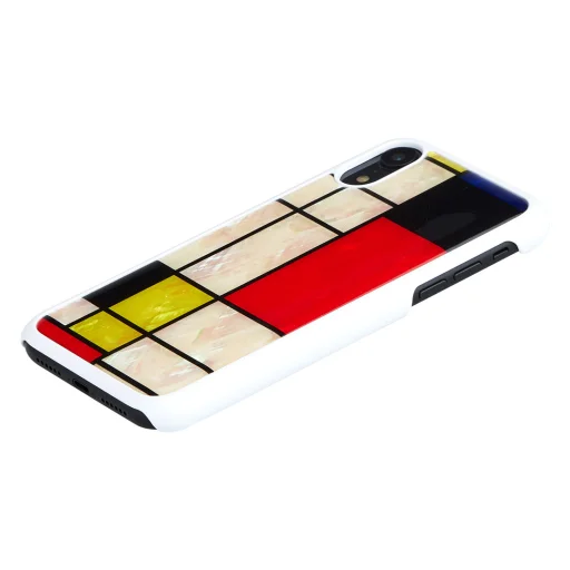 iKins iPhone XR flipové puzdro mondrian white - 2