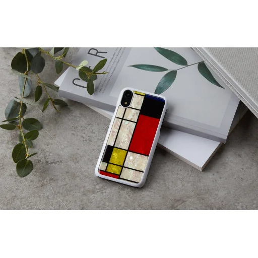 iKins iPhone XR flipové puzdro mondrian white - 4