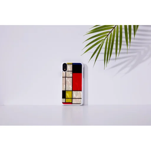 iKins iPhone XR flipové puzdro mondrian white - 5
