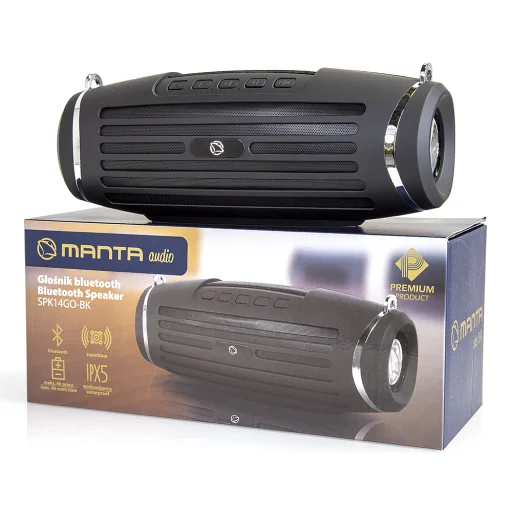 Manta SPK14GO BT Black prenosný stereo Bluetooth reproduktor - 4