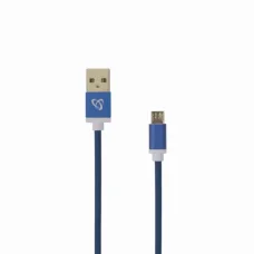 Sbox USB-10315BL USB – Micro USB kábel 1,5 m modrý