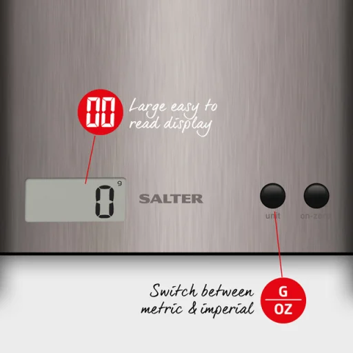 Salter 1087 SSDRCEU16 Pro digitálna kuchynská váha strieborná - 3