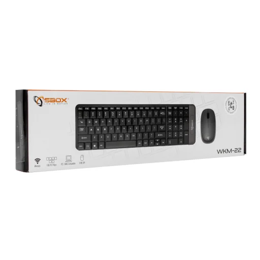 Sbox WKM-22 US bezdrôtový set klávesnice a myši - 7
