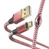 Hama 00201556 Reflexný nabíjací kábel, USB-A – Micro-USB 1,5 m, nylon, červený thumbnail