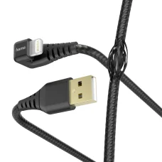 Hama 00187221 Gamer nabíjací/dátový kábel, USB-A – Lightning 1,5 m, čierny