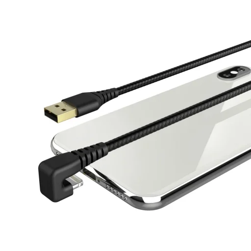 Hama 00187221 Gamer nabíjací/dátový kábel, USB-A – Lightning 1,5 m, čierny - 2