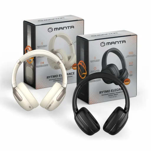 Slúchadlá Manta HDP1001CR Rytmo Elegance Cream - 10