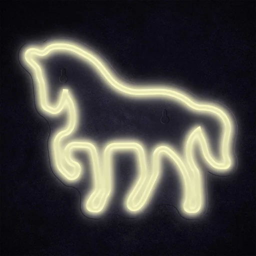 Manta SNL103WH Style Neon Lights HORSE biela dekoračná lampa - 9