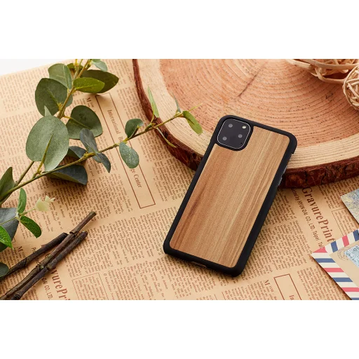 MAN&WOOD iPhone 11 Pro cappuccino čierne puzdro - 3