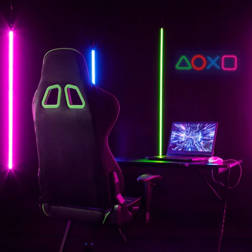Manta SNL111MT Style Neon Lights Gaming Symbols dekoračná LED lampa - 4