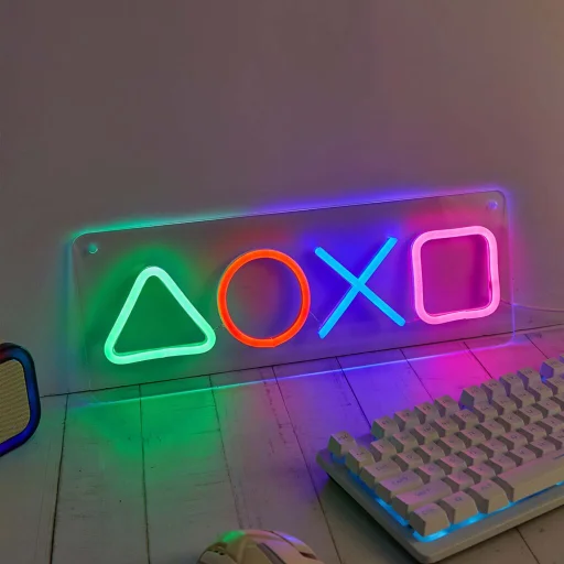 Manta SNL111MT Style Neon Lights Gaming Symbols dekoračná LED lampa - 5