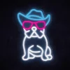Manta SNL114MT Style Neon Lights Buldog s okuliarmi dekoračná lampa thumbnail