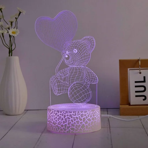 Manta SNL115RGB LED dekoračná lampa srdce RGB 3D - 4