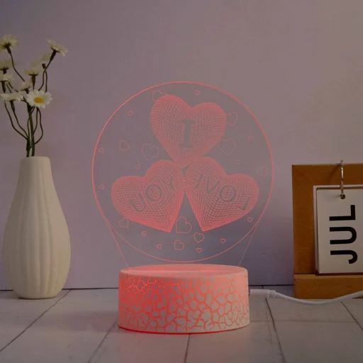 Manta SNL115RGB LED dekoračná lampa srdce RGB 3D - 5