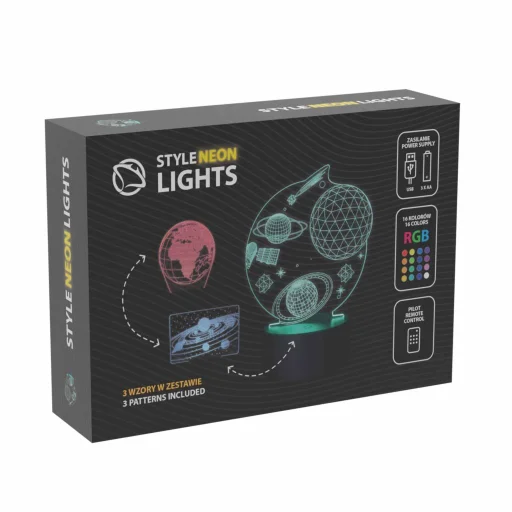 Manta SNL118RGB LED lampa svetelná dekorácia Kozmos RGB 3D - 2