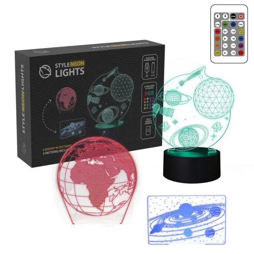 Manta SNL118RGB LED lampa svetelná dekorácia Kozmos RGB 3D - 1