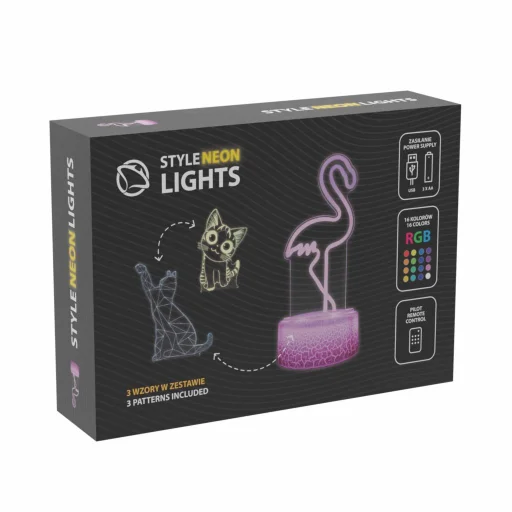 Manta SNL119RGB LED lampa svetelná dekorácia zvieratá RGB 3D - 2