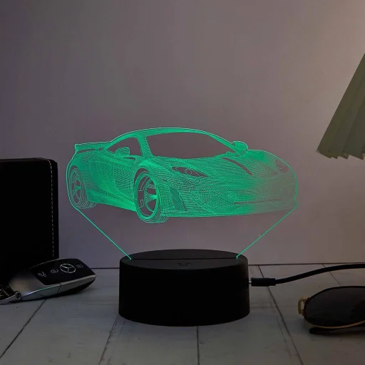 Manta SNL120RGB LED lampa, 3D RGB svetelná dekorácia do vozidla - 3