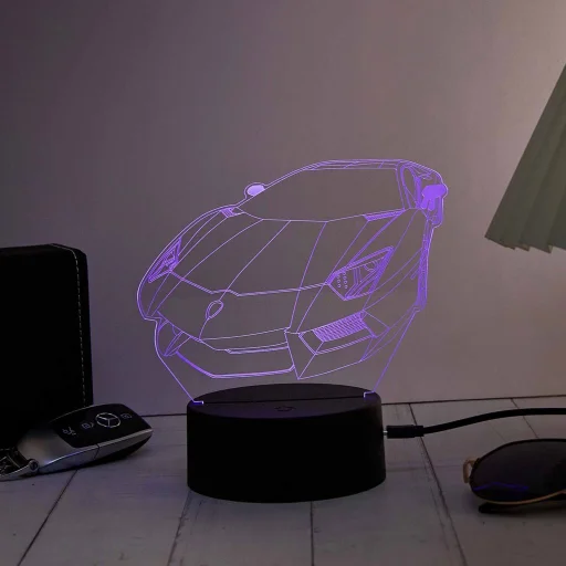 Manta SNL120RGB LED lampa, 3D RGB svetelná dekorácia do vozidla - 4