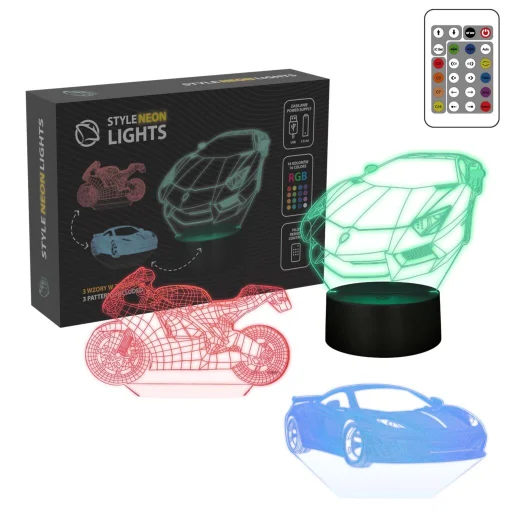 Manta SNL120RGB LED lampa, 3D RGB svetelná dekorácia do vozidla - 1