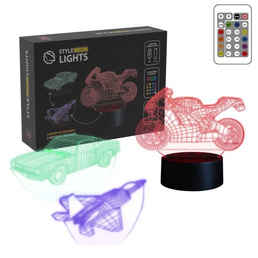 Manta SNL121RGB LED lampa svetelná dekorácia Vozidlá 2 RGB 3D - 1