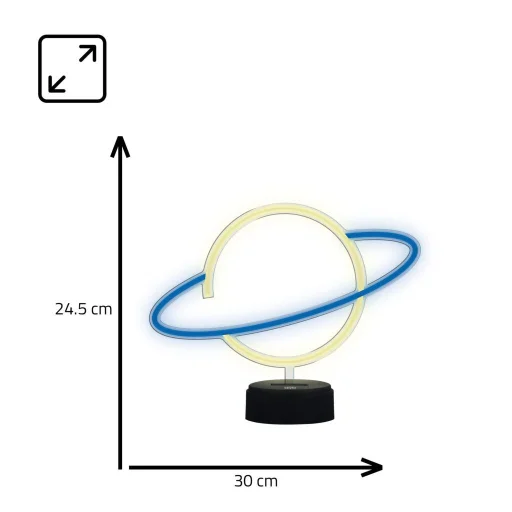 Manta SNL38BLT LED lampa Planéta modrá/biela - 6