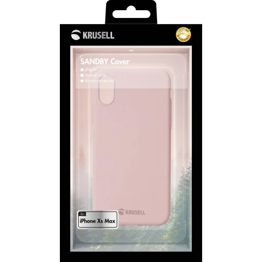 Krusell Sandby Apple iPhone XS Max ružové puzdro - 6