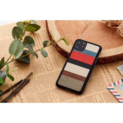 MAN&WOOD puzdro na smartfón iPhone 11 Pro Corallina Black puzdro - 3