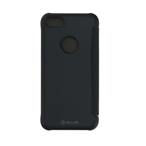 Tellur knižkové puzdro zo syntetickej kože so zrkadlom pre iPhone 8 čierne - 1
