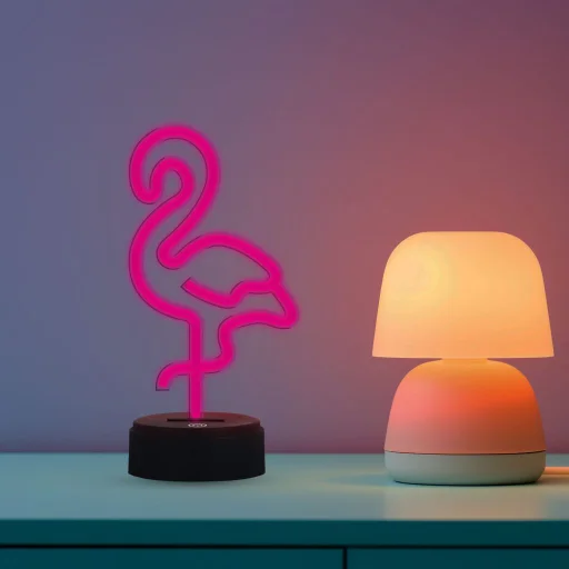 Manta SNL79PK LED svetelná dekorácia plameniak lampa 2 ružová - 2