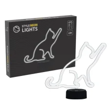 Manta SNL80WH LED lampa svetelná dekorácia Mačka 2 biela