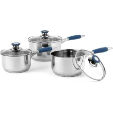 Russell Hobbs RH01178EU Opulence 3-dielna sada hrncov s modrými rukoväťami