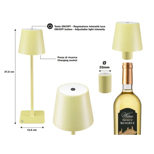 Nabíjateľná stolná lampa Beper P201UTP126 - 4