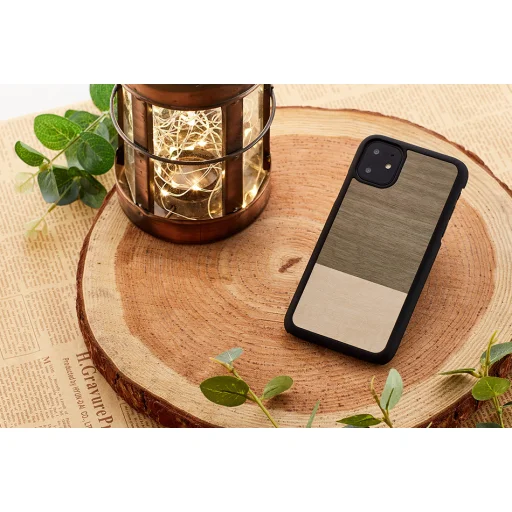MAN&WOOD iPhone 11 Einstein Black flipové puzdro - 3