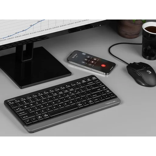 A4Tech 47124 FSTYLER FBK11 sivá mini klávesnica - 4
