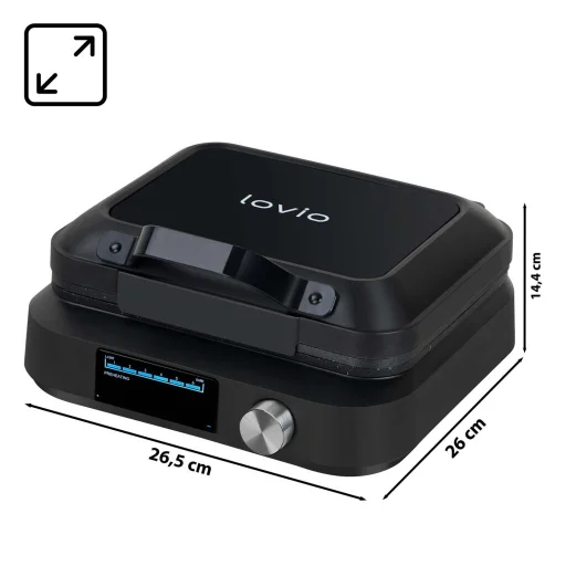 Lovio LVWF002BK vaflovač 1500W čierny - 9