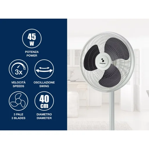 Beper P206VEN152 stojanový a stolový ventilátor - 3