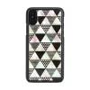 iKins SmartPhone puzdro na iPhone XS/S, s pyramídovým vzorom, čierne puzdro thumbnail