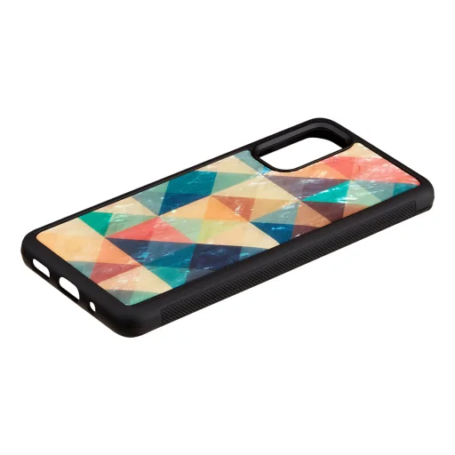 iKins mozaikový čierny kryt pre Samsung Galaxy S20 - 2